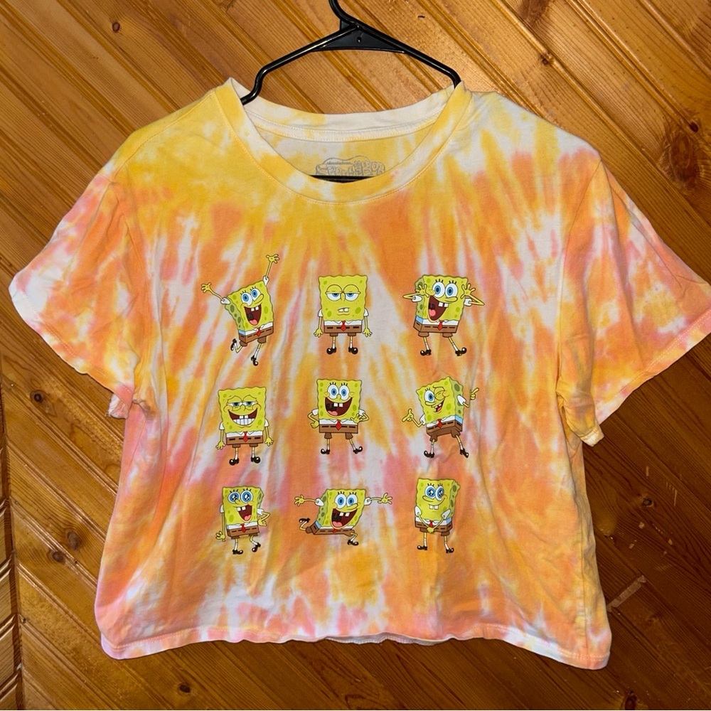 SpongeBob SquarePants Tie-Dye T-Shirt - Yellow and Orange